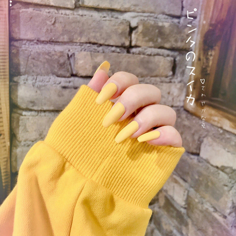 Frosted Personality Ballet Press-On Nails