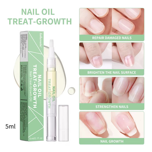 Nail Treat -Growth Nail Strengthener Healthy Strong Nail Growth Oil Help Splits Thin Nails Repair Manicure Nail Hardener Polish